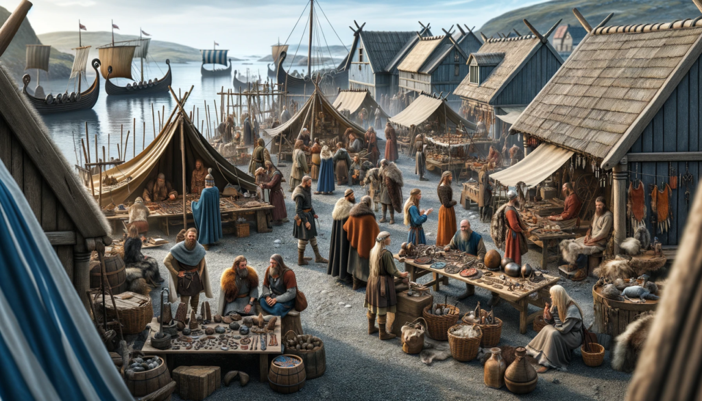 A viking village somewhere in Scandinavia.