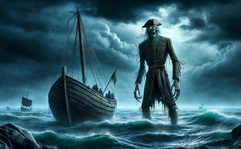 The Draugr, a Norse mythological creature, often a drowned sailor.